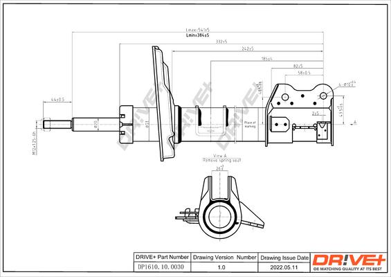 Dr!ve+ DP1610.10.0030 - Амортизатор autocars.com.ua