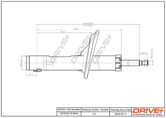 Dr!ve+ DP1610.10.0034 - Амортизатор autocars.com.ua