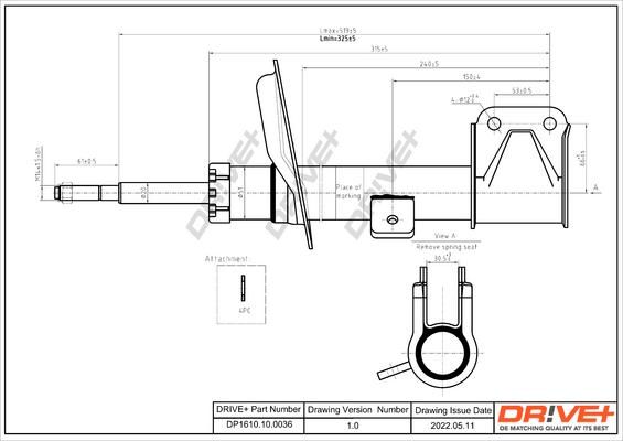 Dr!ve+ DP1610.10.0036 - Амортизатор autocars.com.ua