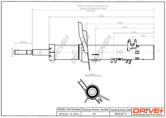 Dr!ve+ DP1610.10.0043 - Амортизатор autodnr.net