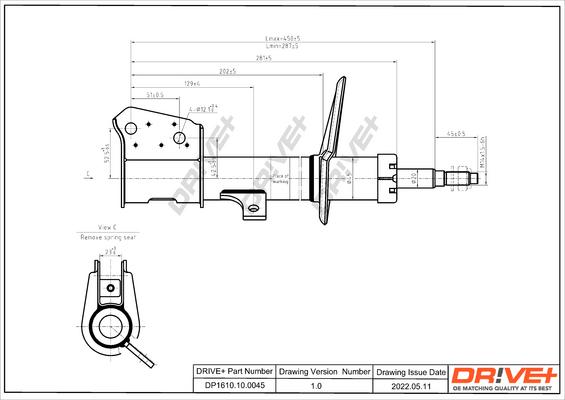 Dr!ve+ DP1610.10.0045 - Амортизатор autocars.com.ua