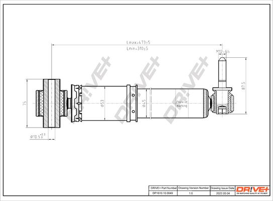 Dr!ve+ DP1610.10.0049 - Амортизатор autocars.com.ua