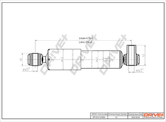 Dr!ve+ DP1610.10.0054 - Амортизатор autocars.com.ua