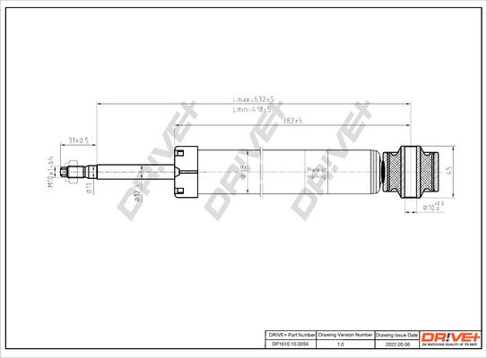 Dr!ve+ DP1610.10.0059 - Амортизатор autocars.com.ua