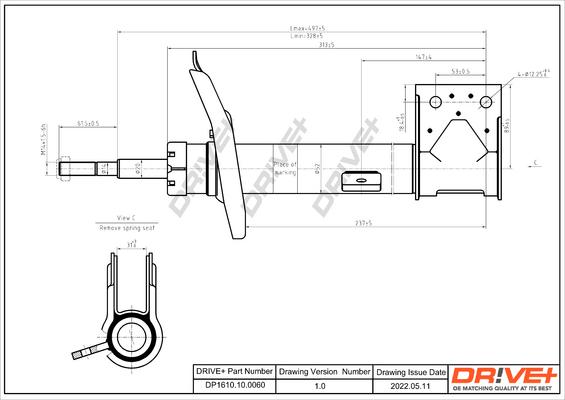 Dr!ve+ DP1610.10.0060 - Амортизатор autocars.com.ua