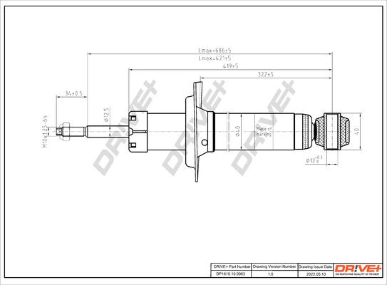 Dr!ve+ DP1610.10.0063 - Амортизатор autocars.com.ua