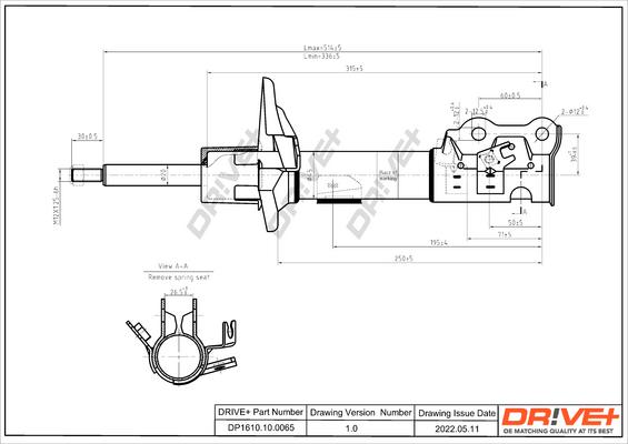 Dr!ve+ DP1610.10.0065 - Амортизатор autocars.com.ua