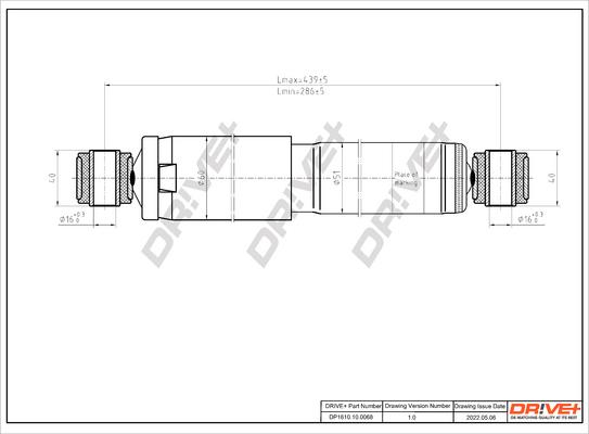 Dr!ve+ DP1610.10.0068 - Амортизатор autocars.com.ua