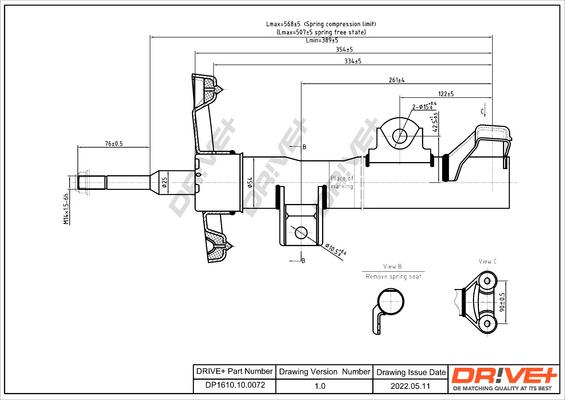 Dr!ve+ DP1610.10.0072 - Амортизатор autocars.com.ua