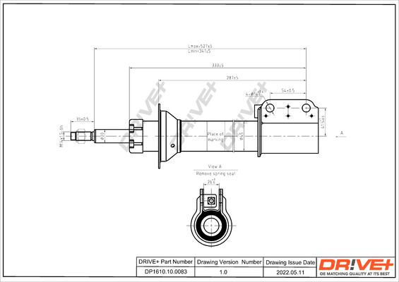 Dr!ve+ DP1610.10.0083 - Амортизатор autocars.com.ua