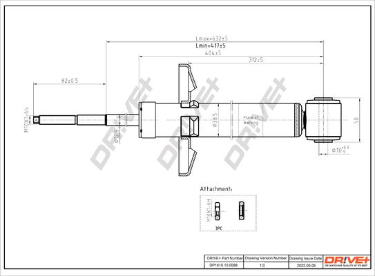 Dr!ve+ DP1610.10.0088 - Амортизатор autocars.com.ua