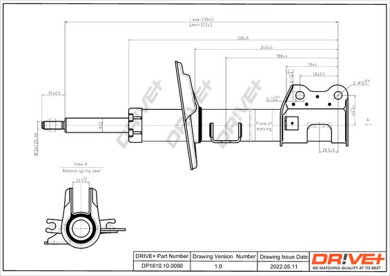 Dr!ve+ DP1610.10.0090 - Амортизатор autodnr.net