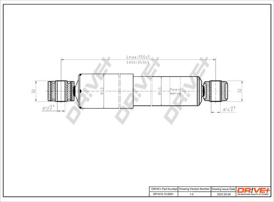 Dr!ve+ DP1610.10.0091 - Амортизатор autocars.com.ua