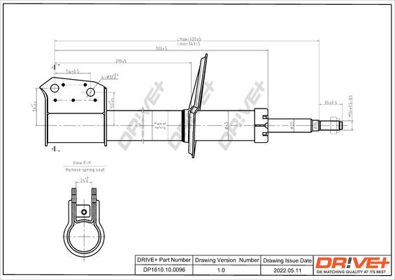 Dr!ve+ DP1610.10.0096 - Амортизатор autocars.com.ua