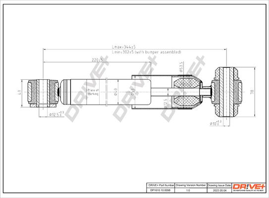 Dr!ve+ DP1610.10.0098 - Амортизатор autocars.com.ua