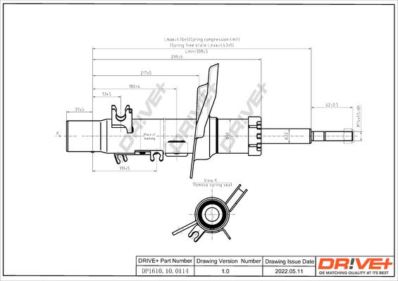 Dr!ve+ DP1610.10.0114 - Амортизатор autocars.com.ua