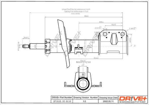 Dr!ve+ DP1610.10.0116 - Амортизатор autocars.com.ua