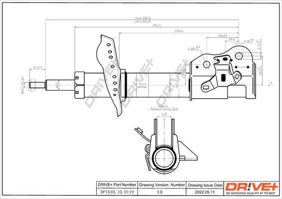 Dr!ve+ DP1610.10.0119 - Амортизатор autocars.com.ua