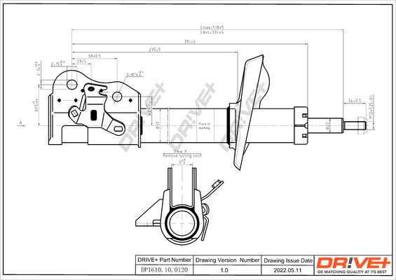 Dr!ve+ DP1610.10.0120 - Амортизатор autocars.com.ua