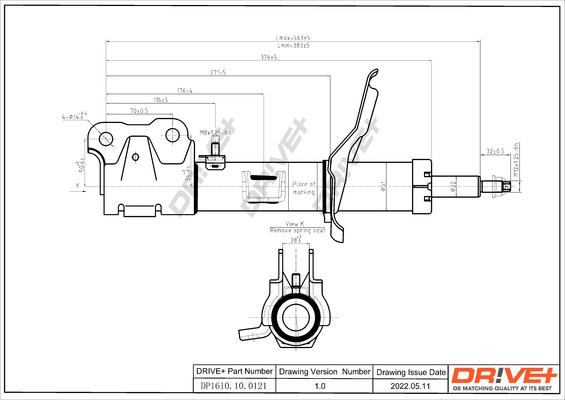 Dr!ve+ DP1610.10.0121 - Амортизатор autocars.com.ua