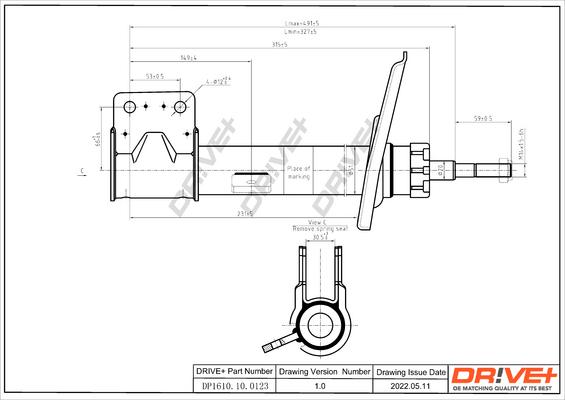 Dr!ve+ DP1610.10.0123 - Амортизатор autocars.com.ua