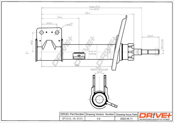 Dr!ve+ DP1610.10.0124 - Амортизатор autocars.com.ua