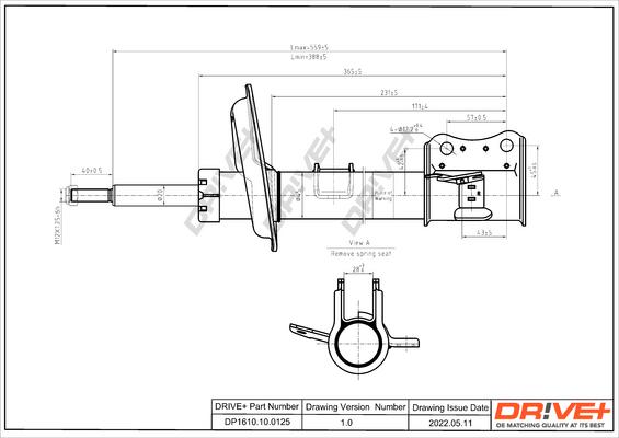 Dr!ve+ DP1610.10.0125 - Амортизатор autocars.com.ua