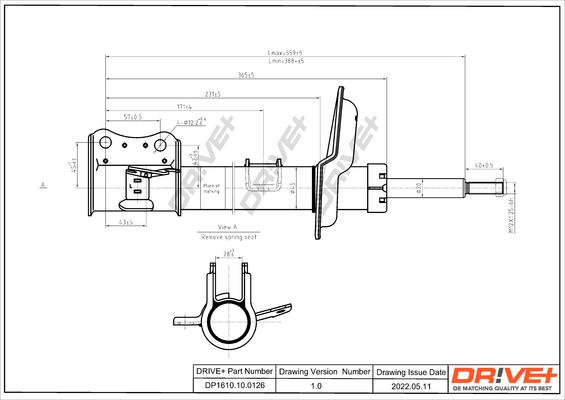 Dr!ve+ DP1610.10.0126 - Амортизатор autocars.com.ua