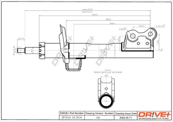 Dr!ve+ DP1610.10.0134 - Амортизатор autocars.com.ua