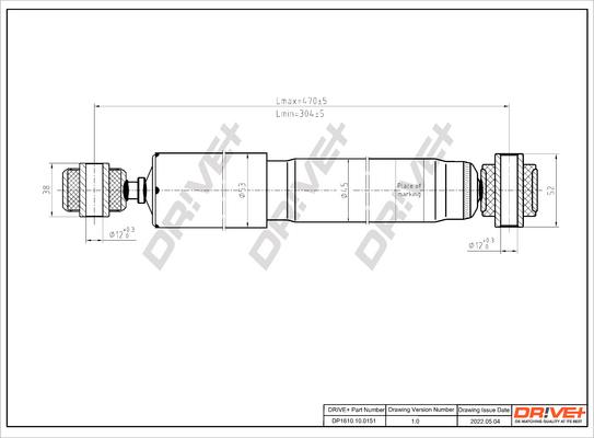 Dr!ve+ DP1610.10.0151 - Амортизатор autocars.com.ua