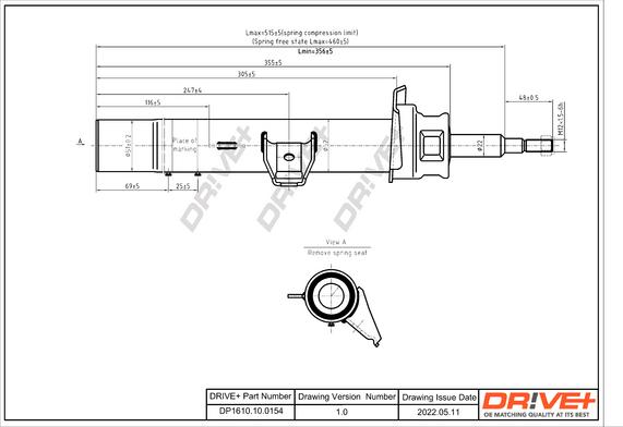 Dr!ve+ DP1610.10.0154 - Амортизатор autocars.com.ua