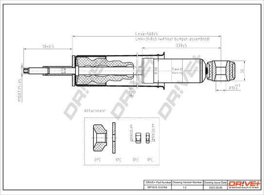 Dr!ve+ DP1610.10.0164 - Амортизатор autocars.com.ua