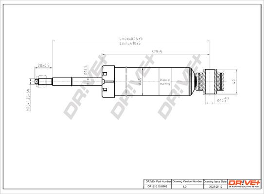 Dr!ve+ DP1610.10.0169 - Амортизатор autocars.com.ua