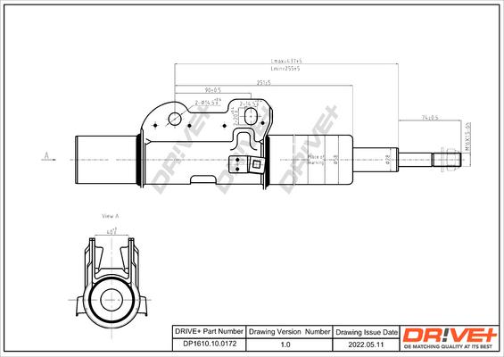 Dr!ve+ DP1610.10.0172 - Амортизатор autocars.com.ua