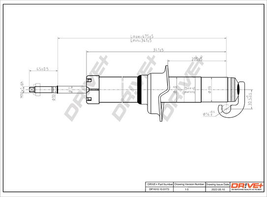 Dr!ve+ DP1610.10.0173 - Амортизатор autocars.com.ua