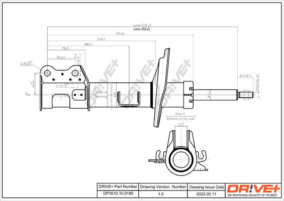 Dr!ve+ DP1610.10.0180 - Амортизатор autocars.com.ua