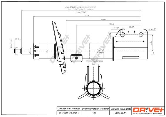 Dr!ve+ DP1610.10.0181 - Амортизатор autocars.com.ua