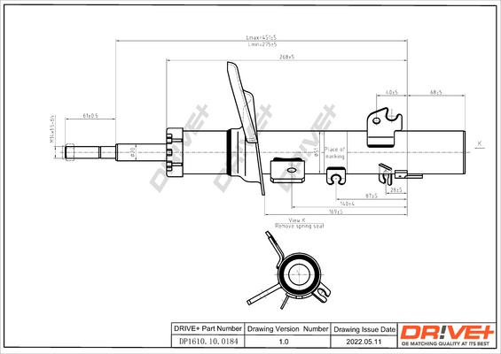 Dr!ve+ DP1610.10.0184 - Амортизатор autocars.com.ua