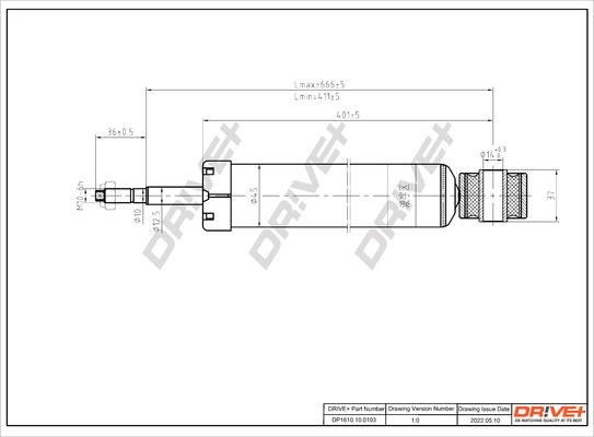 Dr!ve+ DP1610.10.0193 - Амортизатор autocars.com.ua