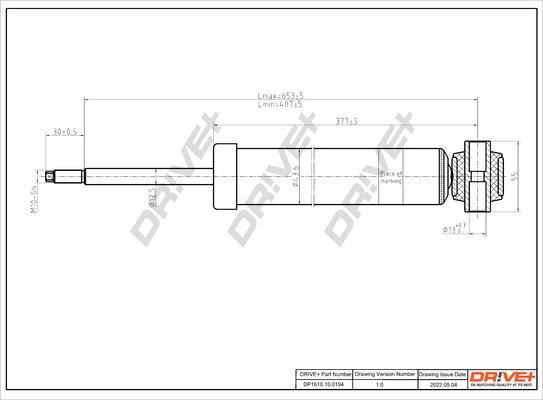 Dr!ve+ DP1610.10.0194 - Амортизатор autocars.com.ua