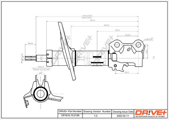 Dr!ve+ DP1610.10.0199 - Амортизатор autocars.com.ua