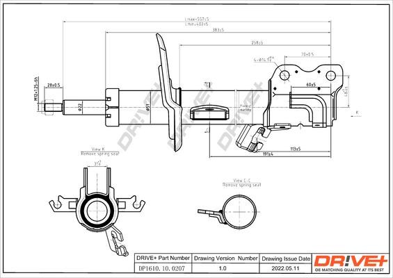 Dr!ve+ DP1610.10.0207 - Амортизатор autocars.com.ua