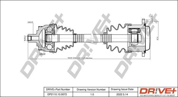 Dr!ve+ DP2110.10.0072 - Приводной вал autodnr.net