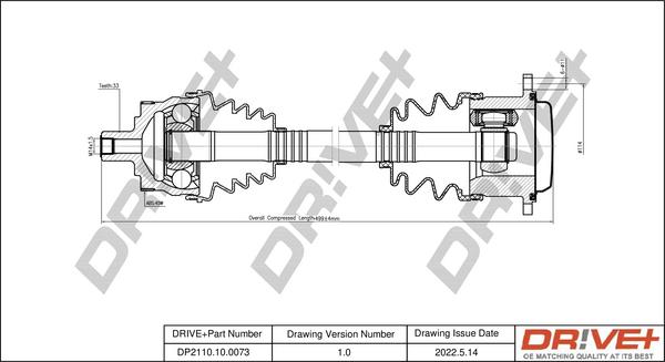 Dr!ve+ DP2110.10.0073 - Приводной вал autodnr.net