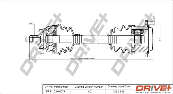 Dr!ve+ DP2110.10.0079 - Приводной вал autodnr.net