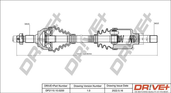 Dr!ve+ DP2110.10.0200 - Приводной вал autodnr.net