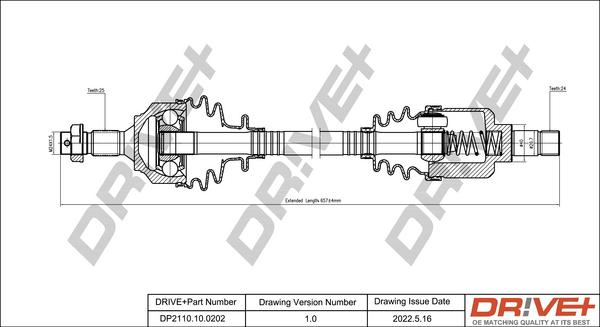 Dr!ve+ DP2110.10.0202 - Приводний вал autocars.com.ua