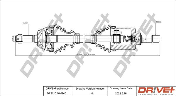 Dr!ve+ DP2110.10.0246 - Приводной вал autodnr.net