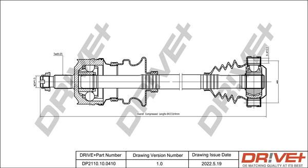 Dr!ve+ DP2110.10.0410 - Приводной вал autodnr.net