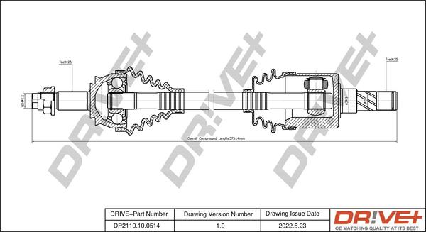 Dr!ve+ DP2110.10.0514 - Приводной вал autodnr.net